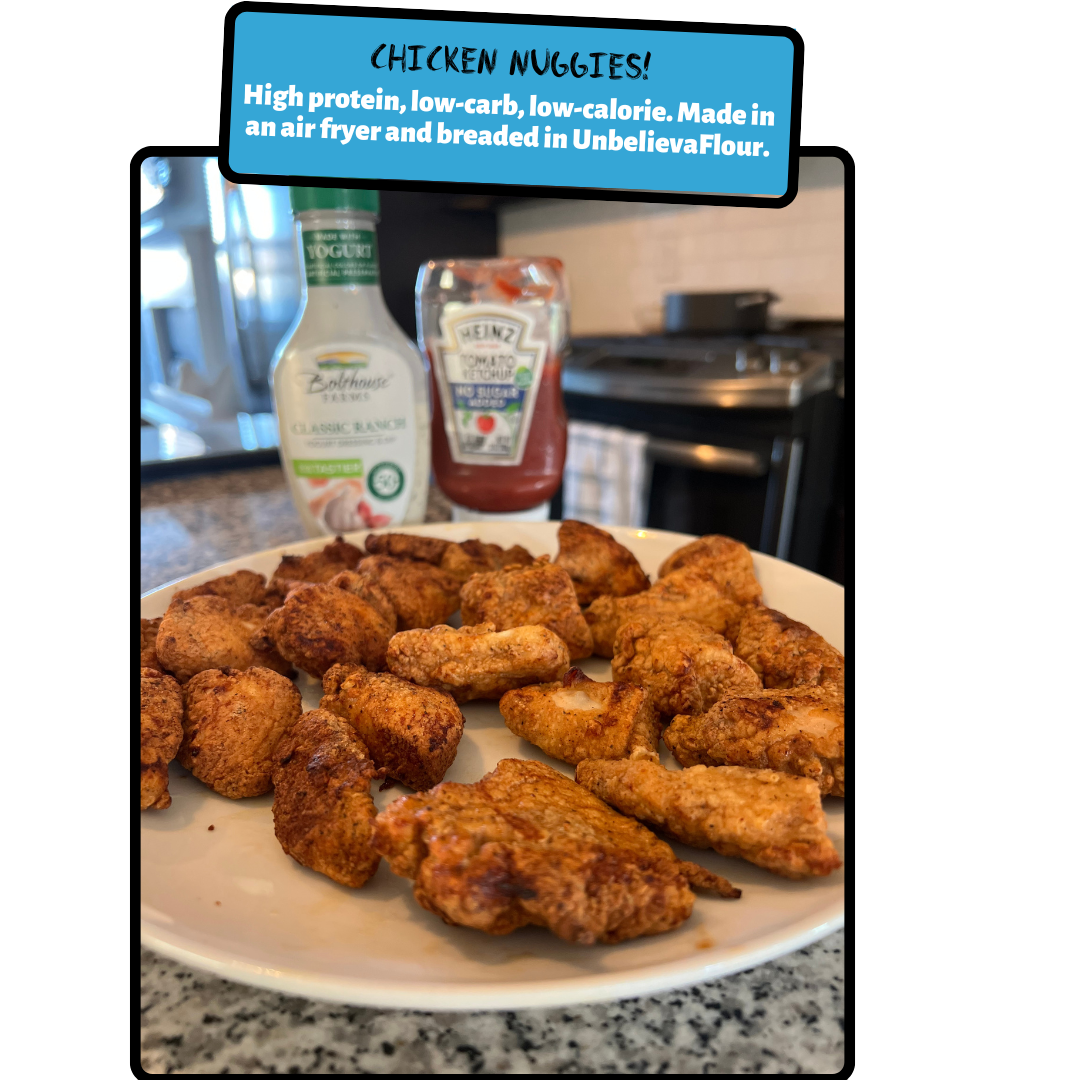 Healthy Air Fried Chicken Nuggets - High Protein, Low Carb
