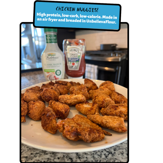 Healthy Air Fried Chicken Nuggets - High Protein, Low Carb