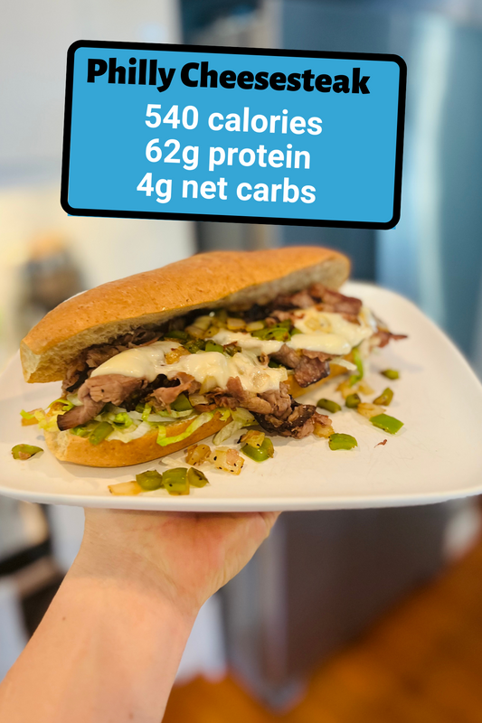 High Protein, Low-Calorie Philly Cheesesteak