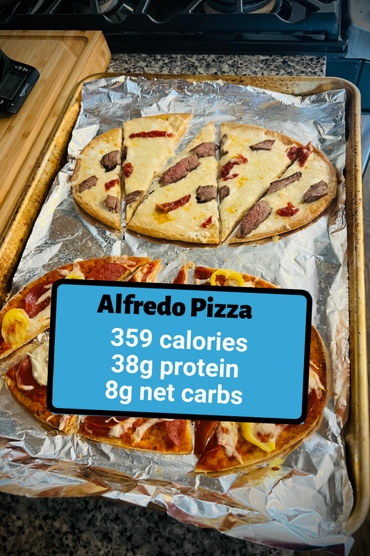 High Protein, Guilt-Free Alfredo White Sauce Pizza Recipe