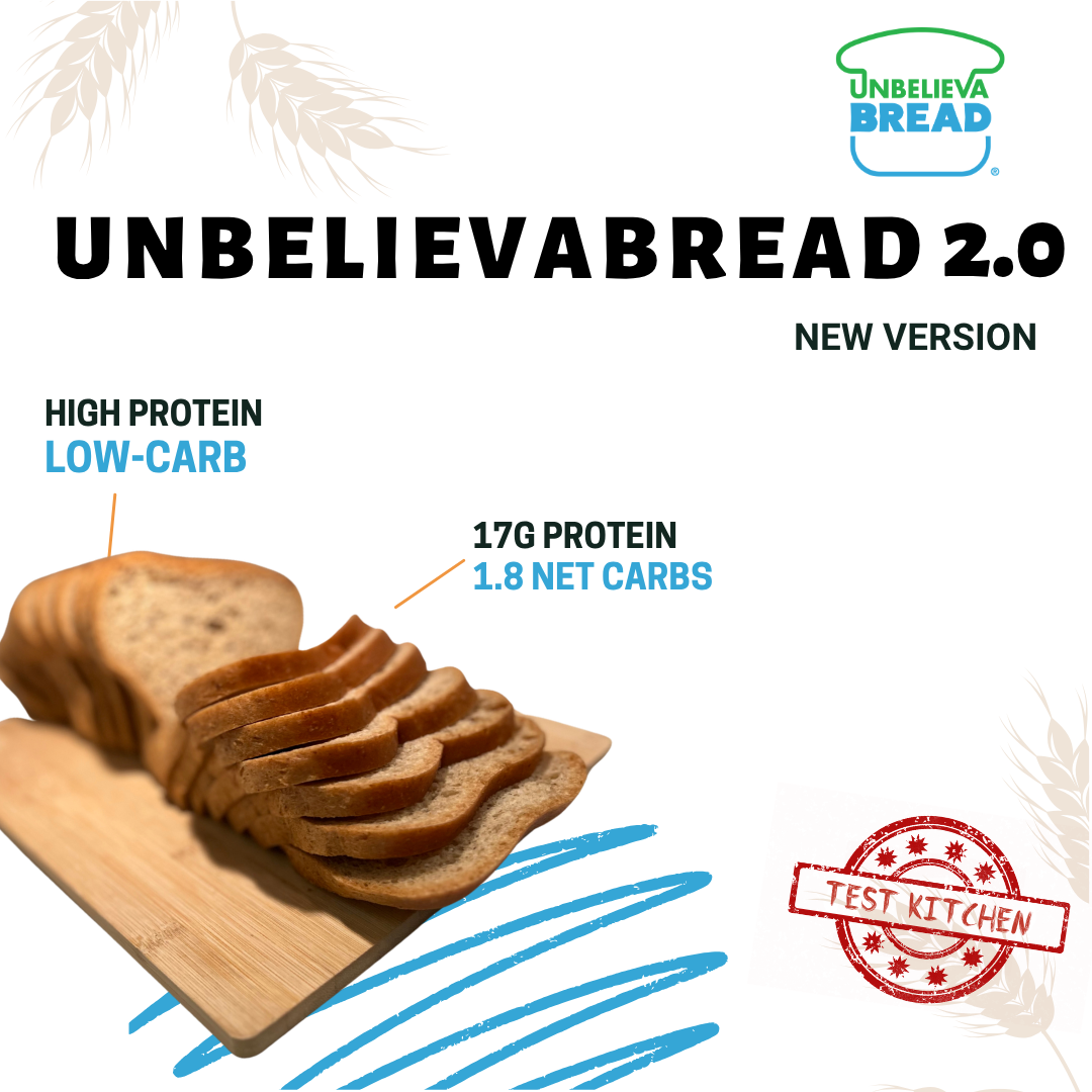 UnbelievaBread 2.0 The Next Generation - One High Protein, Low-Carb Bread Loaf