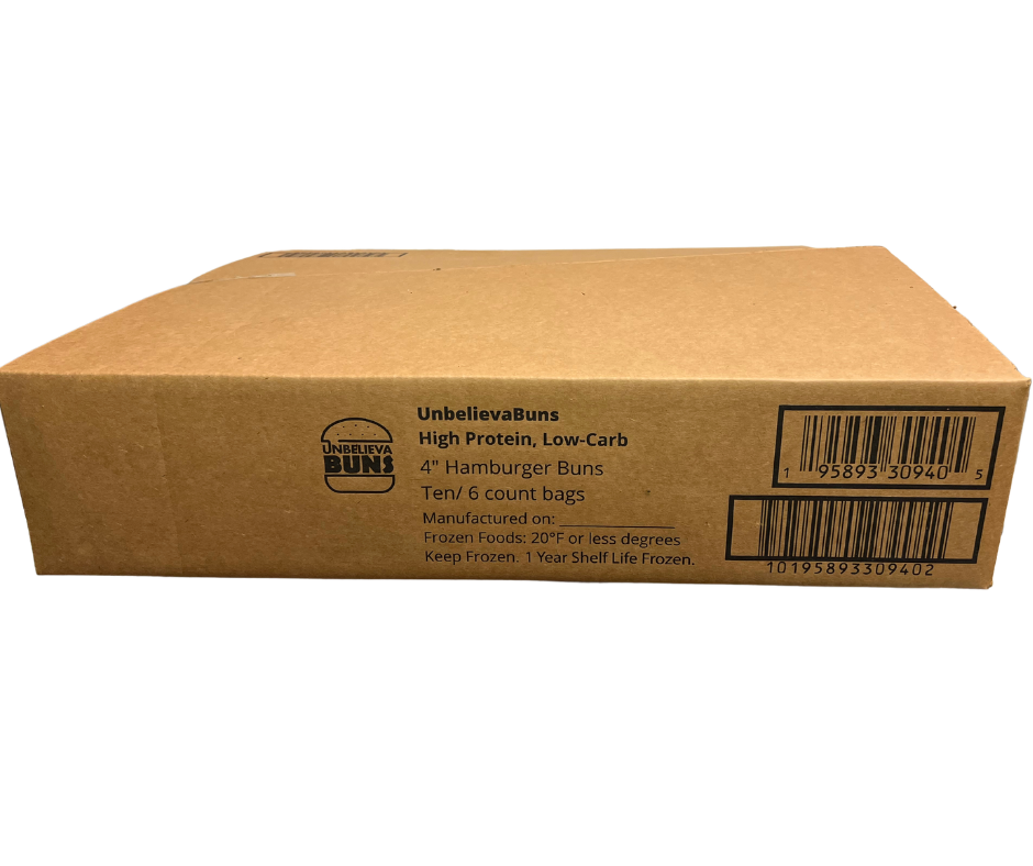 Case of UnbelievaBuns (Hamburger Buns/Sandwich Rolls) - 10 bags per case