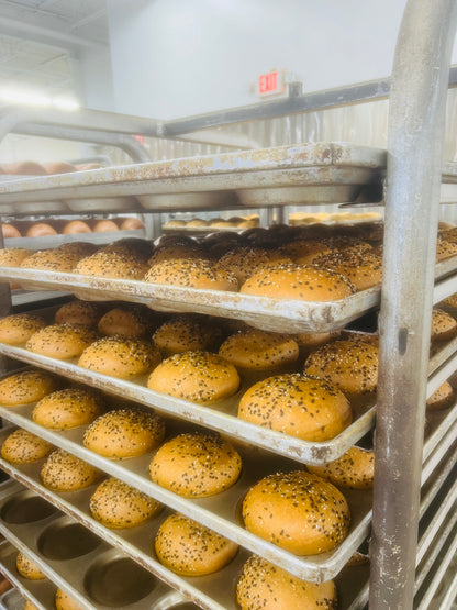 Bougie Buns - Sesame Seeded UnbelievaBuns - High Protein, Low-Carb Bread Buns (4 Total Buns)