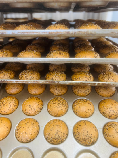 Bougie Buns - Sesame Seeded UnbelievaBuns - High Protein, Low-Carb Bread Buns (4 Total Buns)