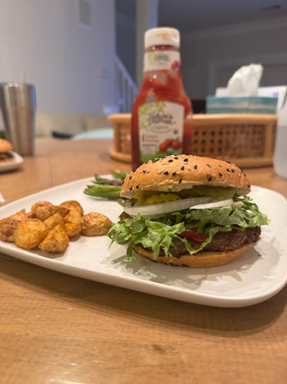 Bougie Buns - Sesame Seeded UnbelievaBuns - High Protein, Low-Carb Bread Buns (4 Total Buns)