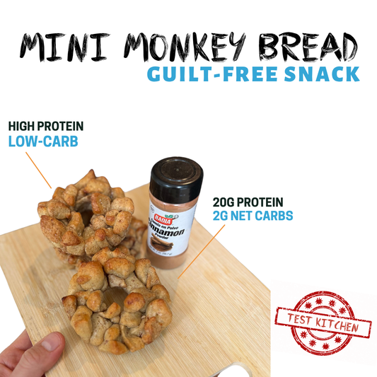 UnbelievaBread - High Protein, Low-Carb Mini Monkey Bread (3 Breads Per Bag)