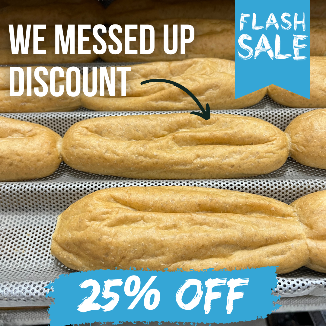 Defective Hoagie Rolls - 4ct Discount UnbelievaHoagies