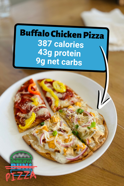 2 Bags UnbelievaFlatbread - High Protein, Low-Carb Flatbread (6 Crusts)