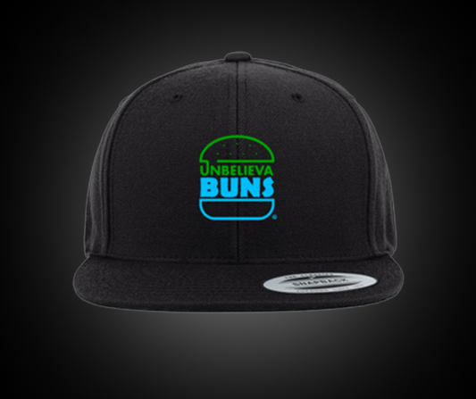 UnbelievaBuns Hat - Black/Black Snapback